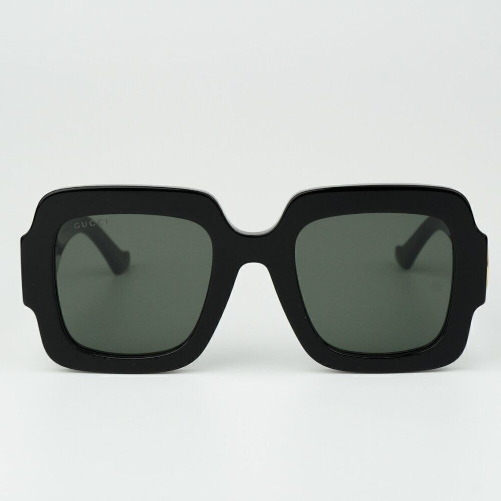 NEW Gucci GG1547S 001 Black Grey Women Square Sunglasses GG 1547S